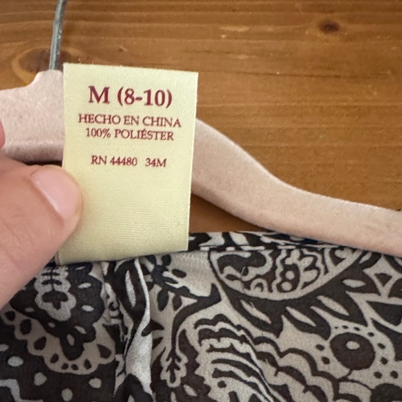 Faded Glory Black and White Patterned Wrap - Picture 4 of 9